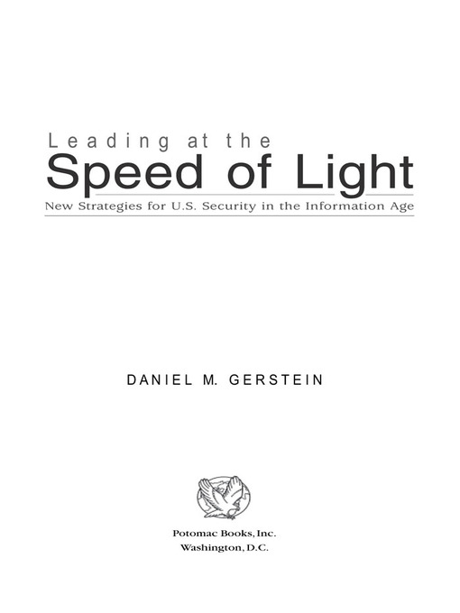 Title details for Leading at the Speed of Light by Col. Daniel M. Gerstein, USA - Available